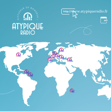 Carte monde écoutes Atypique RADIO